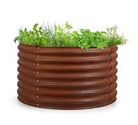 Rust Grow potager surélevé de jardin finition rouille en tôle d'acier galvanisée