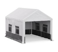 Blumfeldt Tonnelle - 4x3m, Tonnelle de Jardin Extérieur, Toile Résistante aux Intempéries, Parois Latérales avec Fenêtre