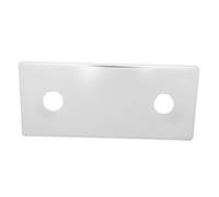 BLUMKRAFT Cache platine double acier inoxydable A2 + traitement chrome pour robinet mural. Effet miroir. Entraxe 150mm. Diamètre 26mm