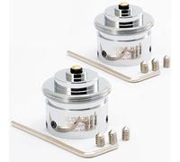 BLUMKRAFT LOT DE 2 Adaptateurs Radiateurs Giacomini 22.6mm 2 encoches vers M30 x 1.5 pour thermostat / tête thermostatique M30x1.5 mâle