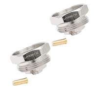 BLUMKRAFT Lot de 2x Adaptateurs Radiateurs M30x1.0 filetage fin vers M30x1.5 thermostat / tête thermostatique (M30 1.0-1.5)