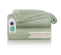 Blumtal Couverture Polaire 130 x 150 cm - Plaid Polaire - Plaid canapé certifié Oeko-TEX® - Couverture canape - Couverture lit - Tout Doux Haute qualité - Chaud Hiver - Vert d'été
