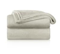 Blumtal Couverture Polaire 270x230 - Canapé Certifié Oeko-TEX® - Lit - Tout Doux - Haute Qualité - Chaud Hiver - Beige