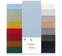 Blumtal Drap Housse 100x200x30cm Lot de 2 en Microfibre - certifié Oeko-TEX - draps Respirant Drap de lit 100x200 - Bleu Clair