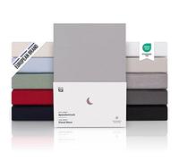 Blumtal Drap Housse 120 x 200cm - 100% Coton Premium, Hauteur De Matelas Jusqu'à 25 cm, Hypoallergénique, Anti Pli - Gris (x1)