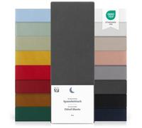 Blumtal Drap Housse 180x200x30cm Lot de 2 en Microfibre - certifié Oeko-TEX - draps Respirant Drap de lit 180x200 - Anthracite