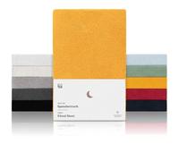 Blumtal Drap Housse Coton éponge 140-160 x 200 cm - Lot de 1 - protège-Matelas Chaud & Confortable certifié Oeko-Tex pour Matelas avec Hauteur jusqu'à 27 cm - Drap Housse 140x200 cm - en Rouge
