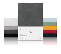 Blumtal Drap Housse Coton éponge 140-160 x 200 cm - Lot de 1 - protège-Matelas Chaud & Confortable certifié Oeko-Tex pour Matelas avec Hauteur jusqu'à 27 cm - Drap Housse 140x200 cm - en Anthracite