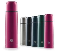 Blumtal - gourde isotherme 1l - bouteille istoherme sans BPA pour boissons chaudes & froides - gourde inox étanche avec gobelet pour café et thé - gourde metal 100% étanche - prune