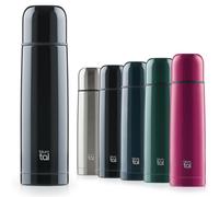 Blumtal - gourde isotherme 350 ml - bouteille istoherme sans BPA pour boissons chaudes & froides - gourde inox étanche avec gobelet pour café et thé - gourde metal 100% étanche - noir