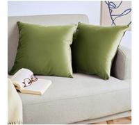 Blumtal Housse de Coussin canape - Lot de 2 - Housse Coussin 30x50 - Housses de Coussins décoratifs Velours - Housse de Coussin 30x50 - Housses de Coussins canapé certifiées Oeko-Tex - Vert Profond