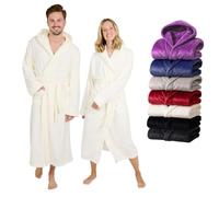 Blumtal - Peignoir de bain femmes et hommes - Peignoir de bain en polaire doux et moelleux avec capuche & poches avant pratiques, certifié Oeko-TEX