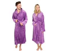Blumtal Peignoir de bain femmes et hommes - peignoir de bain en polaire doux et moelleux avec capuche & poches avant pratiques, certifié Oeko-TEX®, taille XL, couleur lilas