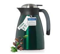 Blumtal - Pichet Isotherme - Carafe Isotherme 1l en Acier Inoxydable - Double Paroi Isolée - Carafe Froide Et Chaude - Finition Mate - Vert foncé