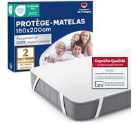 Blumtal - Protege Matelas 180x200 Lot de 2 - Alese 180 x 200 Impermeable et Respirante avec 4 Coins élastiques - Certifié Oeko-Tex - Blanc