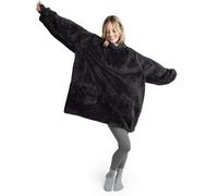 Blumtal Pull Plaid/Sherpa femme homme avec manches et capuche - Pull Plaid femme certifié OEKO-TEX doux - Sweat capuche femme - Pull Plaid homme - Plaid a enfiler femme - Pull couverture homme