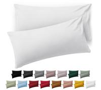 Blumtal Taie Oreiller 40x60 Lot de 2 - Housse de Coussin Microfibre - Taies d'oreillers avec Fermeture éclair, certifiée Oeko-Tex, Extra Douce et Lavable - Blanc