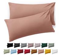 Blumtal Taie Oreiller 40x60 Lot de 2 - Housse de Coussin Microfibre - Taies d'oreillers avec Fermeture enveloppe, certifiée Oeko-Tex, Extra Douce et Lavable - Rose