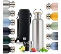 Blumtal Thermos - Bouteille en acier inoxydable à double paroi, sans BPA et isolante - Bouteille en acier inoxydable - Bouteille de thé - Gourde thermique - Gourde de sport,1000ml,Acier inoxydable