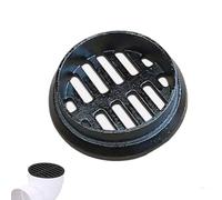 BLUTDPSXY Couvercle de Drain de Sol Rond en Fonte - Grille Plate extérieure de 4 Pouces, 6 Pouces, 8 Pouces for Jardins et pelouses(200mm)