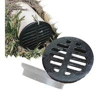 BLUTDPSXY Couvercle de vidange Rond en Fonte - Crépine à Grille Plate extérieure for Un Drainage Efficace(75mm)