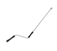 BLWOTMOR Auvent Léger et Pliable En Aluminium avec Manivelle et Crochet Réglable, Adapté à Une Utilisation En Extérieur et dans Les Espaces Ouverts, 1.5 Mètre