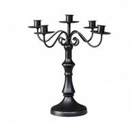 BLWOTMOR Bgeoir Base Large Moderne | Volutes Décoratives, Élégant, Support à Bgies, pr Dîner pr Chandelles, Mariage, Noir