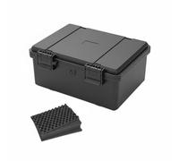 BLWOTMOR Boîte à Outils Matériel Mallette Étanche, JSJM1409T, Noir, avec Éponge, 140 90 94mm Interne, 158 122 102mm Externe