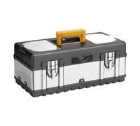 BLWOTMOR Caisse à Outils Industrielle Poignée Supérieure Construction Renforcée pour Atelier Coffre Stockage en Métal pour Travaux Électriques Réparation Rangement Quotidien, 5014B