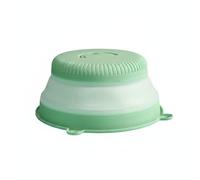 BLWOTMOR Cloche Alimentaire Pliable Couvercle de Plat Dôme à Maille Couverture de Table Économie d'Espace Matériau pour Aliments avec Poignée et Accrochage, Array, Vert