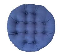 BLWOTMOR Coussin de Jardin Confortable, Rond, Déhoussable, 60 X 60 Cm, Bleu