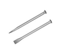 BLWOTMOR Ensemble de 2 Ciseaux à Graver La Pierre, Ciseau à Béton Pointu et Plat En Acier Au Carbone, Adaptés Au Retrait Du Marbre, 300MM