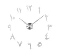 BLWOTMOR Horloge Murale à Surface Miroir Acrylique ER Clock, Argent