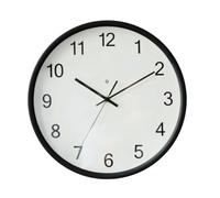 BLWOTMOR Horloge Murale Éage LED | Pr Intérieur, Silencieuse, Horloge Murale Ronde, Bureau, Noir