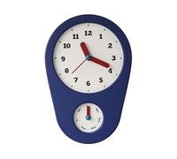 BLWOTMOR Horloge Murale Horloge Décorative Horloge Horloge Design avec Cadran Hebdomadaire Boîtier Bois et Similicuir Mouvement à Aiguilles Lisibles Adaptée au