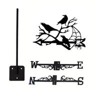 BLWOTMOR Métal Décorative Fer Ornement Animaux Indicateur Vent Jardin Montage Rapide Convient pour Cour Toiture Gazebo Clôture Extérieur