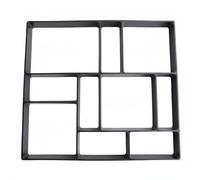 BLWOTMOR Moule Béton Grille Pavage Gabarit Outil Jardinage Polypropylène Réutilisable pour Chemins Modèle Pas Japonais Modulable Convient au Jardin Terrasse, Motif Rectangulaire Et Carré