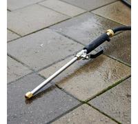 BLWOTMOR Nettoyeur Haute Pression Lance Buse Pulvérisateur Jet Réglable Structure Aluminium avec Pièces en Laiton pour Jet Concentré et Arrosage Large Adapté, Gray Dual Nozzle