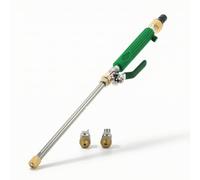 BLWOTMOR Nettoyeur Haute Pression Lance Buse Pulvérisateur Jet Réglable Structure Aluminium avec Pièces en Laiton pour Jet Concentré et Arrosage Large Adapté, Green