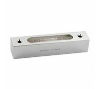 BLWOTMOR Niveau à Mécanique Compact Niveau Règle Instrument Repère d'Alignement Contrôle de Pose Horizontale Corps Alliage d'Aluminium Glisse pour Travaux de, Coque Argentée Eau Blanche 0,02 Mm/M