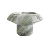 BLWOTMOR Plateau en Marbre Plateau Décoratif Coupelle Corbeille Surface Lisse pour Présentation Ordonnée et Chic Adapté à Console d'Entrée Commode Séjour, Moderne, Marbre Vert Jade