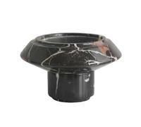 BLWOTMOR Plateau en Marbre Plateau Décoratif Coupelle Corbeille Surface Lisse pour Présentation Ordonnée et Chic Adapté à Console d'Entrée Commode Séjour, Moderne, Marbre Noir Et Or