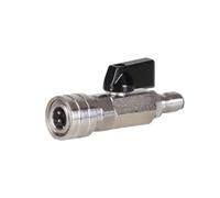 BLWOTMOR Raccord Rapide Kit Robinet Bille Acier Adaptateur Tuyau Laveur Haute Pression Fonction Commutateur Pratique pour Arrosage Pelouse Entretien Véhicule U, 12mm