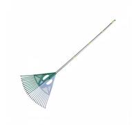 BLWOTMOR Râteau Feuilles Composite Râteau Ramasse Feuilles Balai de Jardin Outil Pelouse 2 en 1 Tête Large Amovible 24 Dents Construction Prise Ergonomique , Poignée SS W