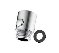 BLWOTMOR Robinet D'arrêt, Régulateur de Débit d'eau, Taille Universelle, Régulateur de Débit de G1/2'' pour Bras de et Flexible, Argent