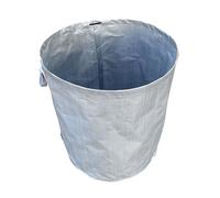 BLWOTMOR Sac à Feuilles Réutilisable avec Poignées, Sac de Rangement Extérieur, Panier à Feuilles Pliable en Tissu Tissé, Gris Argent 500L
