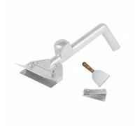 BLWOTMOR Spatule de Barbecue Spatule Gril Spatule Plaque Grattoir Multifonction pour Nettoyage en Profondeur Levier Efficace et Sécurité Mains Éloignées