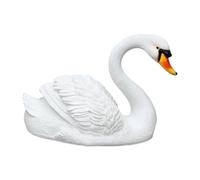 BLWOTMOR Statue de Cygne Décorative pour Bassin, Ornement Polyvalent, Décoration de Fête, Leurre de Cygne pour Bassin, A