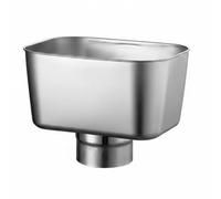 BLWOTMOR Toit Entonnoir Collecte de Pluie en Acier Inox Orifice Large Canalisation Fluide et Installation Rapide sur Toits Soutient le Drainage Performant, Ø63