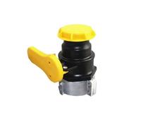BLWOTMOR Vanne de Fût Chimique Vanne Robinet Adaptateur Raccord pour Ibc en Plastique et Alliage d'Aluminium Assurant Vidange Rapide et Liaison Sécurisée pour, Tête Homme Dn50s756